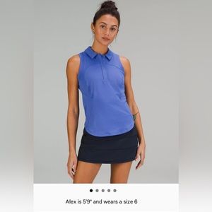 Lululemon NWT Quick-Dry Sleeveless Polo Shirt